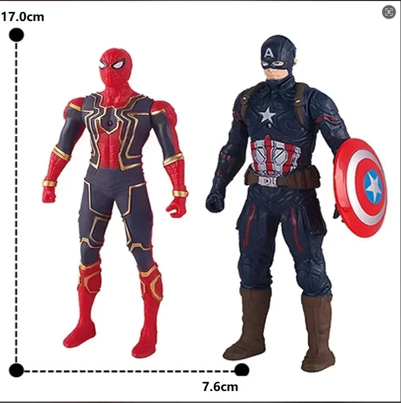 Marvel Figures Spiderman Hulk Action Figure Iron Man Kids Toy